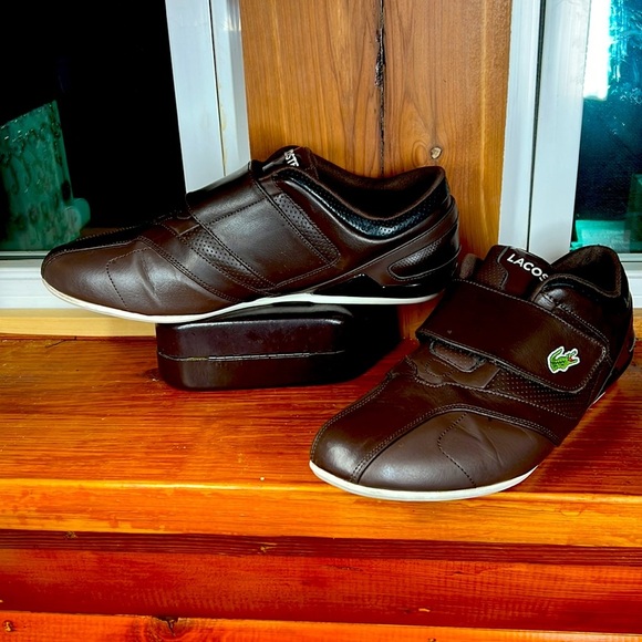 Lacoste Sport shoes for men brown color size 11.5”. Inches - Picture 3 of 12